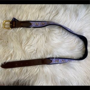 Vineyard Vines Race Day Canvas Club Belt K Derby